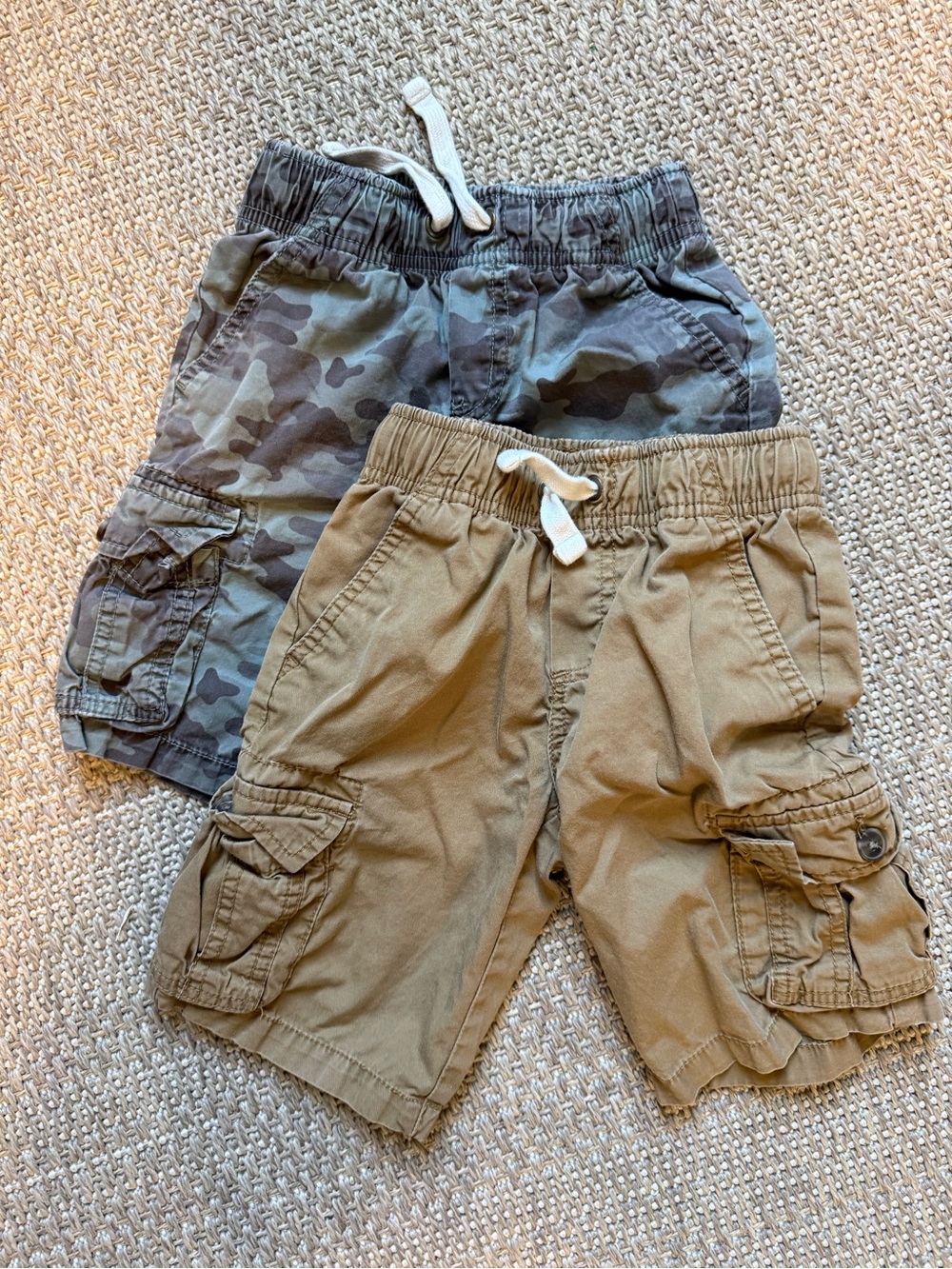 Cat & Jack Boys Cargo Shorts Duo - Camo & Khaki XS (4/5)